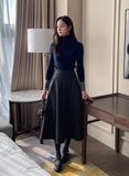 Milo Brushed Flare Long Skirt