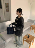 Morinve quilted toggle padded jumper
