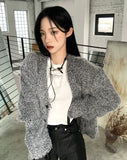 Mohair Bookle Cardigan