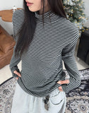 Road Stripe Turtleneck T-Shirt