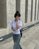 Kaza two way short sleeve shirt jacket