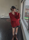 Pocket pleats A-line miniskirt