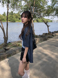 Coser Tencel Western Short Sleeve Denim Shirt