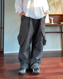 Nideion Pintuck Diagonal Cargo Pants