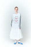 Ribbon Cherry Track Raglan Long Sleeve