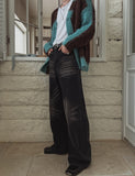 Daven washed black denim