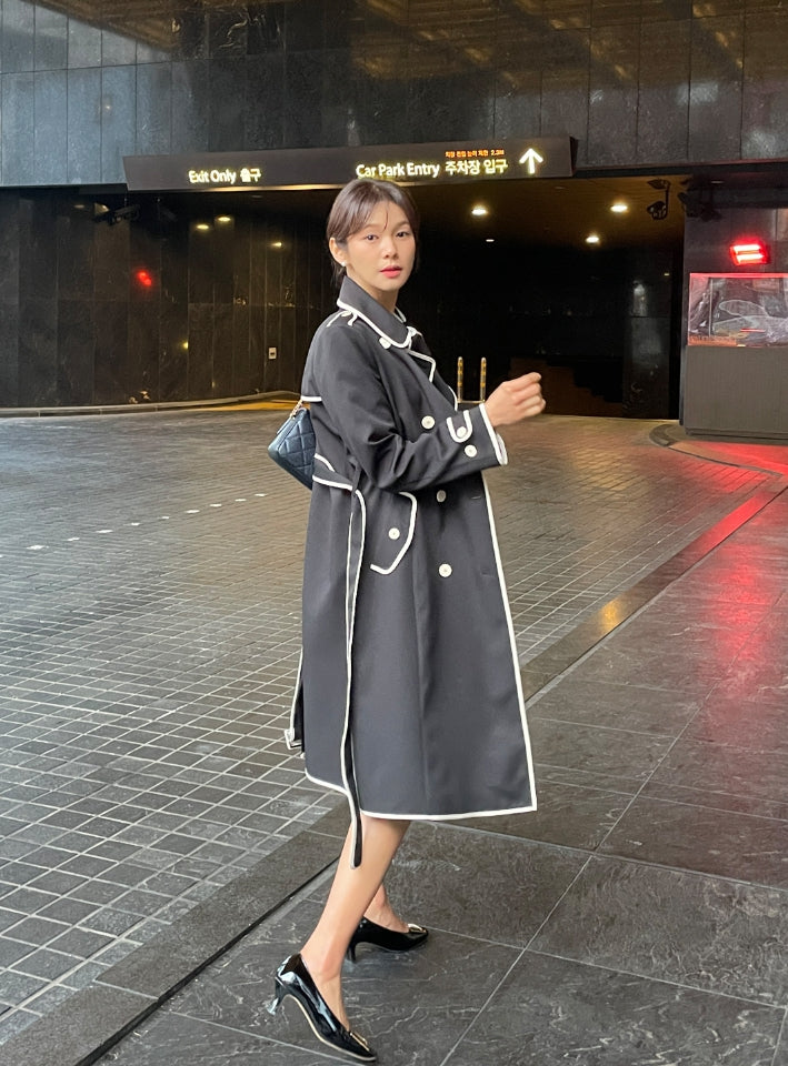 【I AM MARI】Edenic Color Matching Trench Coat I AM MARI (アイアムマリ) - エデニックカラートレンチコート