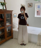 Enker Cool Banding Wide Linen Pants