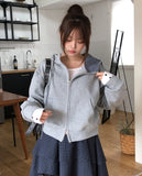 Dane Check Two-Way Hoodie Zip-Up