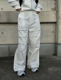 Stud Pintuck Wide Pants