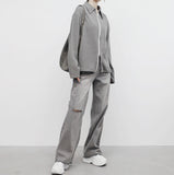Porine Two-Way String Zip-Up