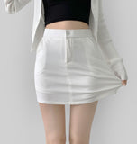 Tight Banding H-line Cotton Skirt Pants