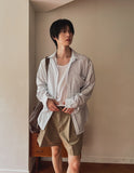 Loin Over Fit U-Neck Cut Sleeveless