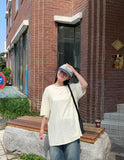 [unisex] Gyuk Stitch Over Short Sleeve Tee