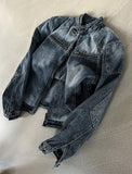 Generic Patch Cut China Neck Washing Denim Jacket