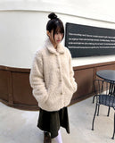 Abin Fur Fluffy Midi Coat