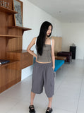 Kanky Nylon Cargo Banding Bermuda Shorts Short Pants