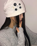 Fern Button Beanie