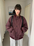 Silmki Button High Neck Over Jumper