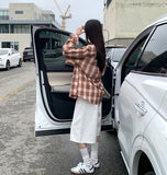 Color Matching Shirt High Quality Loose Fit Long Sleeve Shirt
