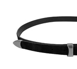 [premium] Tail chamois leather belt