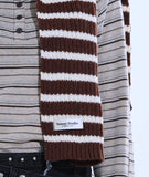 Stripe Knit Muffler