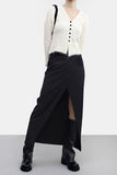 [NONCODE] J.O. Unbalanced Cut-Out Long Skirt