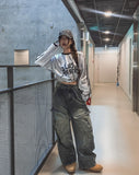 LA Trackline Metal Jersey Sweatshirt