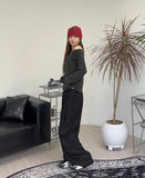 Elin String Parachute Slacks