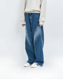 Wavy Brushed Wide Denim