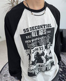 Derriff Color Matching Long Sleeve T-Shirt