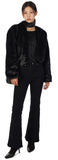 Evie scarf fur shearling jacket