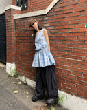 Venice Strap Sleeveless Check Mini One Piece