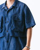 Ventilation Denim Half Shirt