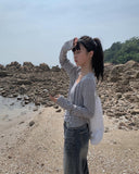 Kyuken Sleeveless Cardigan Set