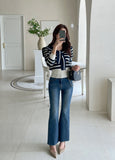 Remoman Span Bootcut Denim Pants