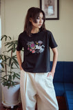 DTP Doodle Art Crop Short Sleeve Tee