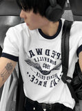 Printing Ringer Short Sleeve T-shirt