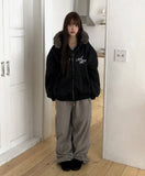 Anyin String Overfit Fleece Pants