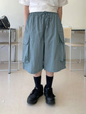 [unisex] Bonki Nylon Banding String Bermuda Cargo Pants