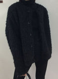Puff Over Boucle Cardigan