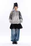 Groovy cut out dirty washed hoodie