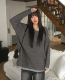 Enpa Stripe Overfit Hooded Knit