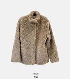 Robin black fur coat