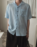 Edith Linen Half Shirt