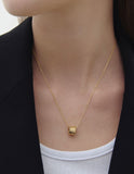 Iceblock Silver Necklace