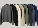 High neck zip-up cardigan
