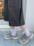 [unisex] Rimmo Snap Stripe Denim Bermuda Pants