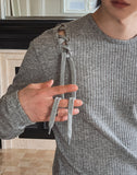 Elio Shoulder Lace-up Long Sleeve