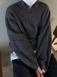 Hachi Knit Half zip-up jacket